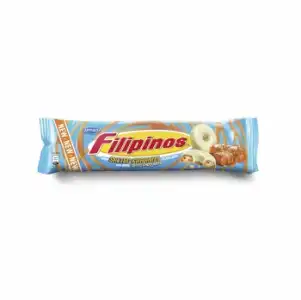 Galletas bañadas chocolate blanco sabor caramelo salado Filipinos Artiach 128 g.