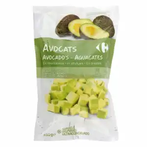 Aguacate en dados Carrefour 450 g.