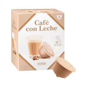 Café con leche en cápsula Hacendado Caja 0.1536 kg