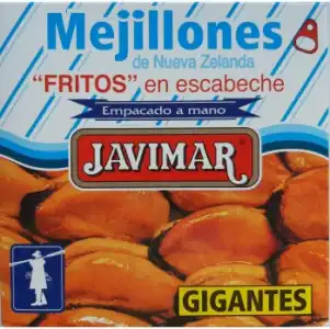 Mejillones fritos en escabeche gigantes Javimar 156 g.