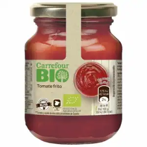 Tomate frito ecológico Carrefour Bio sin gluten 300 g.