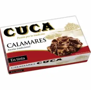 Calamares en su tinta Cuca sin gluten y sin lactosa 72 g.