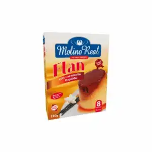 Flan con caramelo líquido Molino Real sin gluten 190 g.