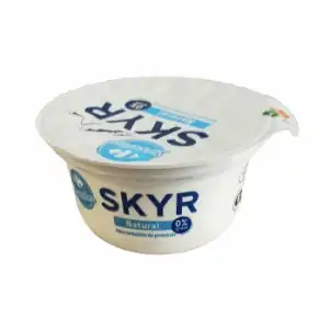 Leche fermentada desnatada natural Skyr Carrefour Sensation 150 g.