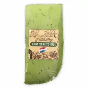 Queso gouda con pesto verde en cuña 110 g