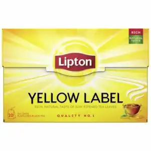 Té negro aromatizado en bolsitas Yellow Laben Lipton 20 ud.