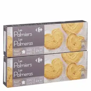 Galletas Las Palmeras Carrefour pack de 2 unidades de 100 g.