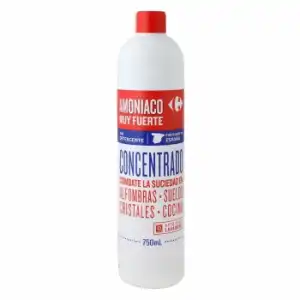 Amoniaco muy fuerte con detergente Carrefour 750 ml.