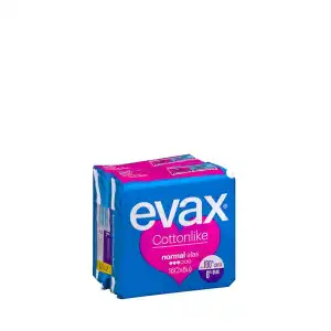 Compresa con alas normal Evax cotton like Paquete 1 ud