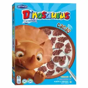 Galletas de cereales con cacao con vitaminas Dinosaurus Artiach 320 g.