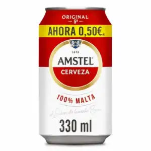 Cerveza Amstel lata 33 cl.