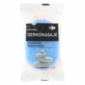 Esponja dermomasaje exfoliación Regeneración Carrefour 1 ud.