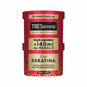 Macarilla liso keratina Tresemmé pack 2 unidades 440 ml.