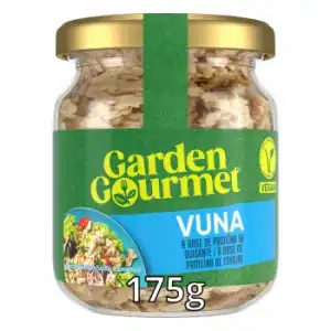 Preparado vegano a base de proteína de guisante sabor atún Garden Gourmet 175 g.