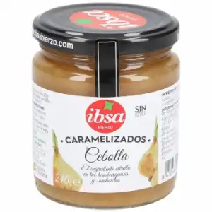 Cebolla caramelizada en aceite de oliva Ibsa 240 g.