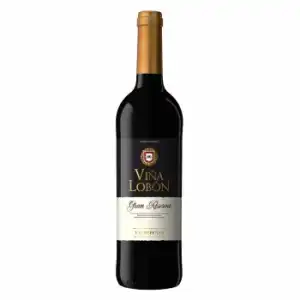 Vino D.O. Valdepeñas tinto gran reserva Viña Lobón 75 cl.